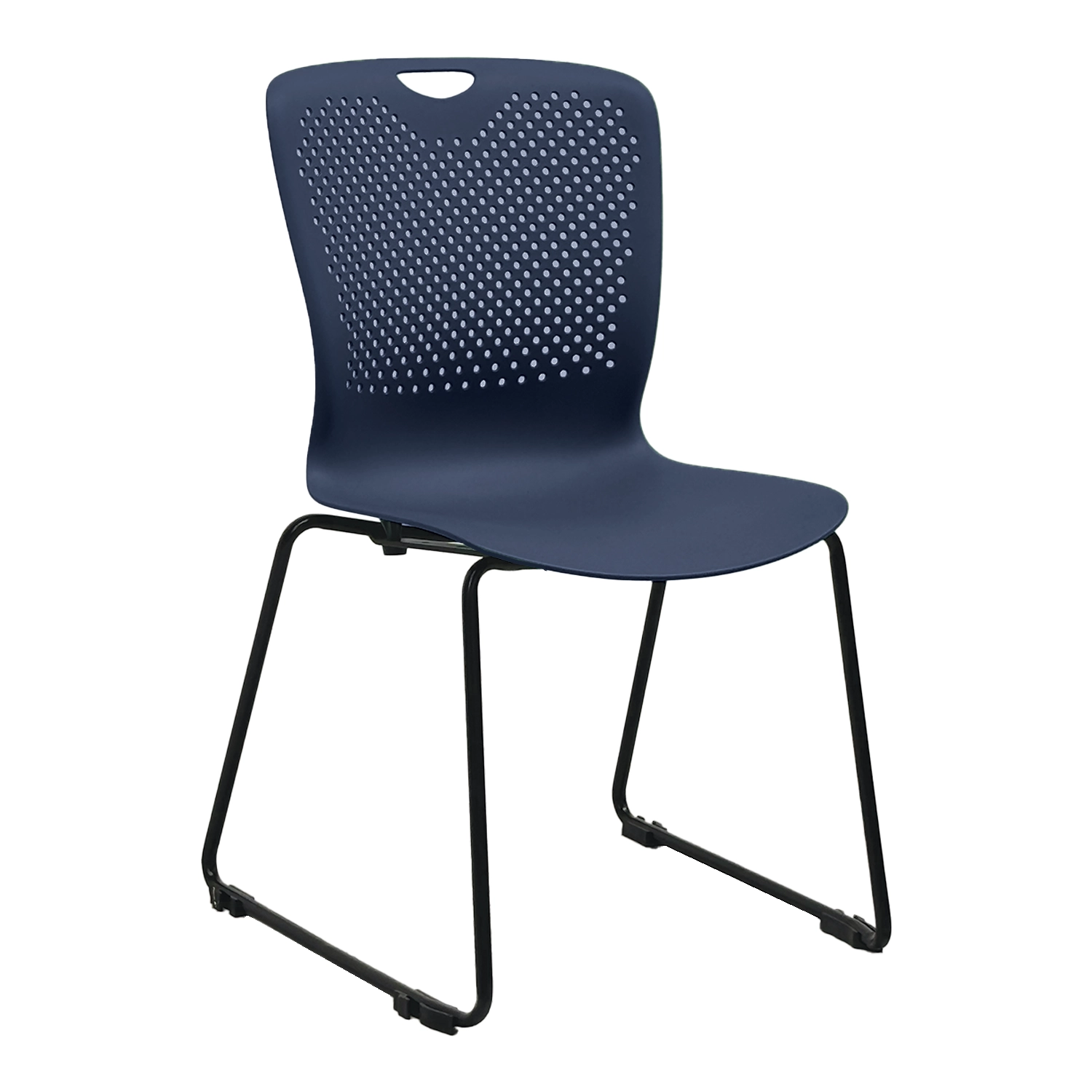 Classroom Chair in Blue, with a Sled Chair frame, Active Student Sled